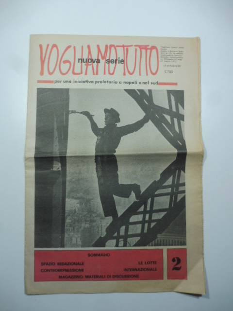Vogliamo tutto. Per una iniziativa proletaria a Napoli e nel Sud. Nuova serie. N. 2. 15 ottobre '80